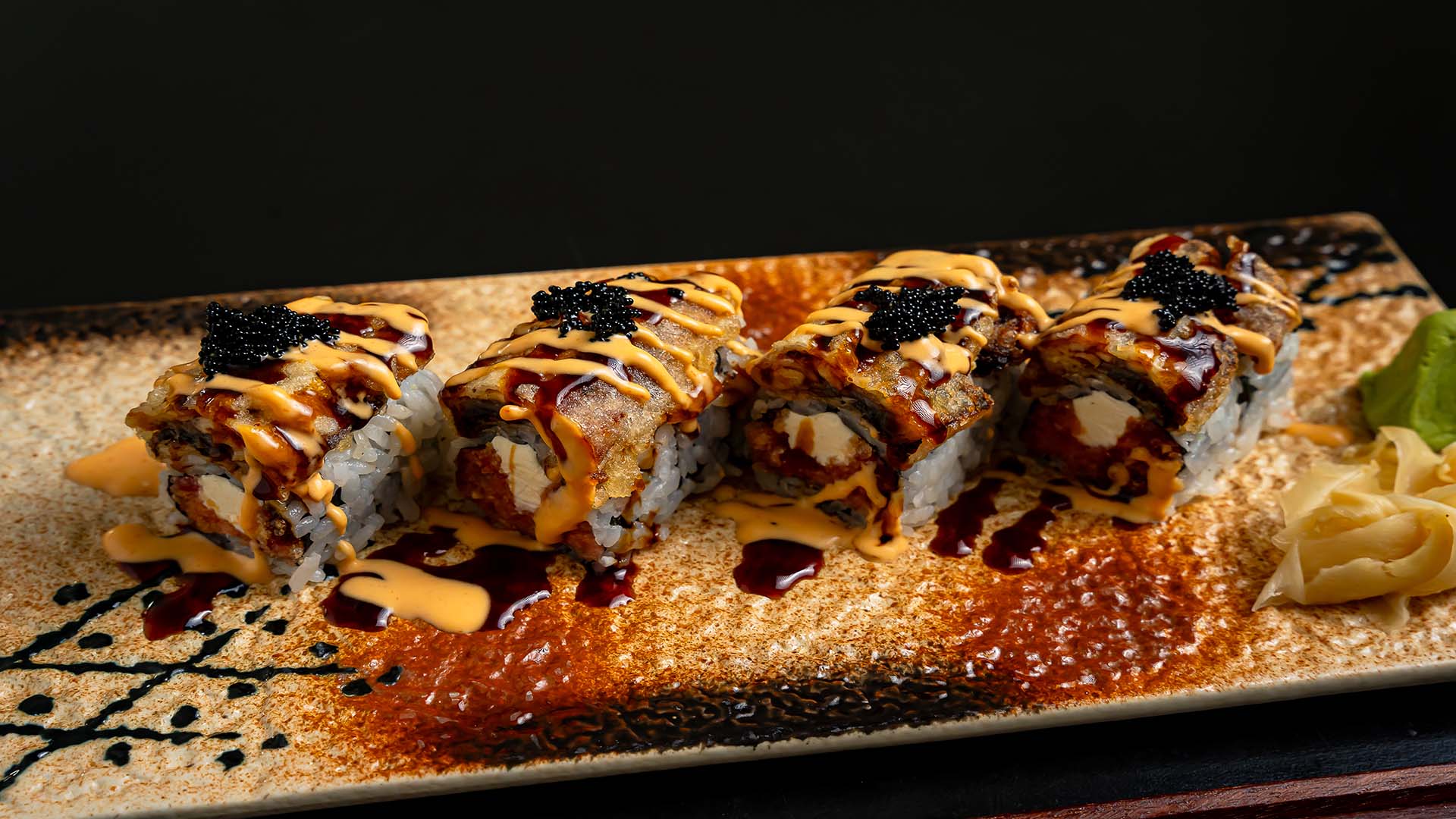Fantasy Eel Roll at Oishi Sushi & Izakaya, a Japanese Restaurant in Staten Island